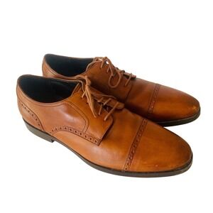 Cole Haan shoes Sz 12 Grand OS brown  British Tan Leather Cap Toe Brogue Oxford